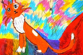 Юдова Алина, 10 лет, Рысь, б., масл. пастель., ДШИ, р.п. Нововаршавка, Омская обл