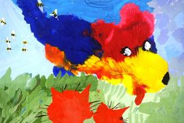 Верещака Виктория, 7 лет, Приключения Бобки, б., гуашь, ДХШ им. С.Д. Эрьзя, г. Новороссийск