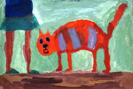 Владимиров Леонид, 10 лет, Новые тапочки, б., гуашь, ДХШ №1, г. Архангельск