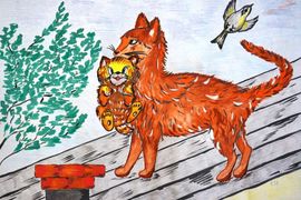 Милинчук Нелли, 10 лет, Тюпа маленький, б., смеш. тех., СШ №1, г. Калач-на-Дону, Волгоградская обл.