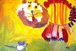 Пугачева Мирослава, 5 лет, Почему Тюпу назвали Тюпой, б., гуашь, ДХШ им. С.Д. Эрьзя, г. Новороссийск