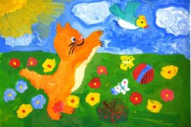 Разомазова Мария, 11 лет, Почему Тюпу назвали Тюпой, б., гуашь, ДХШ №2 им. Б.И. Сурикова, г. Липецк