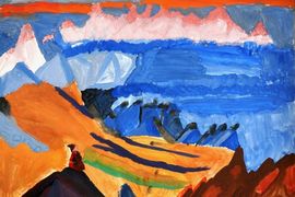 Омаров Ильяс, 12 лет, Н. К. Рерих Песнь о Шамбале, б., гуашь, г. Называевск, Омская обл.