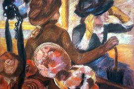 Тормышева Анастасия, 15 лет, Э. Дега У модистки, тон. б., пастель, ДХШ №2, г. Липецк