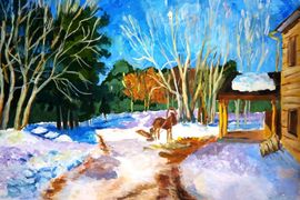 Шамовская Екатерина, 15 лет, И. И. Левитан Март, б., гуашь, ДХШ, г. Волгодонск, Ростовская обл.