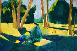 Яралова Диана, 12 лет, А. И. Куинджи Березовая роща, б.. гуашь, ДХШ №1, г. Астрахань