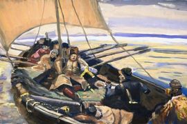 Головин Артем, 14 лет, В.И. Суриков Степан Разин, б., гуашь, ДХШ №2, г. Липецк