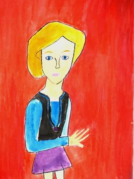 Дончева Християна, 11 лет, Найден Петков Русанка, б., акварель, Болгария