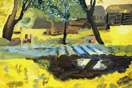 Колягина Анастасия, 11 лет, И.И. Левитан Саввинская слобода. Мостик, б., гуашь, ДХШ №2, г. Липецк