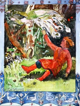 Маркушина Виталина, 12 лет, И.Я. Билибин Иван Царевич и Жар-птица, б., смеш. тех., ДХШ, г. Славянск-на-Кубани