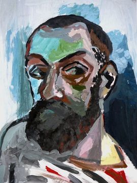 Безруков Артем, 13 лет, А. Матисс Автопортрет в полосатой майке, б., гуашь, ДШИ, г. Исилькуль