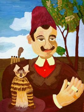 Витвицкий Дмитрий, 11 лет, А. Руссо, Пьер Лоти, б., гуашь, ДШИ, с. Лузино, Омская обл