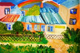 Магомедов Даниял, 8 лет, Н. П. Крымов Московский пейзаж. Раруга., б., гуашь, ДШИ №9, г. Махачкала