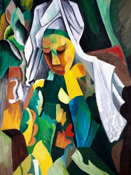 Вакульчик Анастасия, 12 лет, П. Пикассо Королева Изабо, б., гуашь, ДХШ, г. Волгодонск, Ростовская обл.