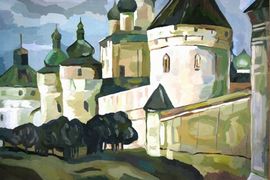 Джангонакова Алина, 15 лет, Н. К. Рерих Ростов Великий, б., гуашь, ДШИ, г. Называевск, Омская обл.