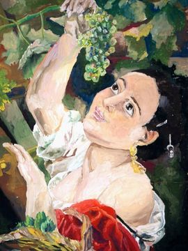 Дутова Виктория, 14 лет, К.П. Брюллов Итальянский полдень, б., гуашь, ДХШ, г. Волгодонск, Ростовская обл.
