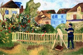 Каплина Таисия, 14 лет, П.О. Ренуар Моне на пленэре, б.. гуашь, ДХШ№2, г. Липецк