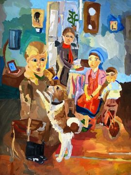 Кузнецовская Виктория, 11 лет, Ф.Ф. Решетников Опять двойка, б., гуашь, ДХШ, г. Североморск, Омская обл.