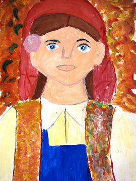 Кинчева Маргарита, 11 лет, В. Стоилов Девушка, б., акварель, г. Стара-Загора, Болгария