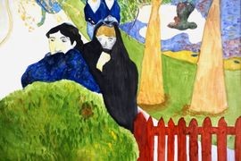 Нарсеева Валерия, 13 лет, П. Гоген Старые девы, б., гуашь, ДХШ №2, г. Липецк