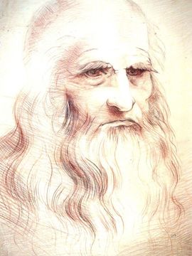 Никитина Ольга, 17 лет, Л. да Винчи Туринский автопортрет, тон.б., цв. карандаши, ДШИ №5, г. Астрахань