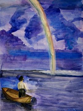 Нугаев Вадим, 10 лет, Н.Н. Дубовской Радуга, б., акварель, СОШ №1, с. Лямбирь, респ. Мордовия
