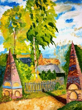 Портикович Дарья, 15 лет, И.Э. Грабарь Въезд в усадьбу, б., гуашь, ДШИ, г. Новошахтинск