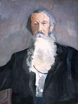 Потапова Диана, 13 лет, И.Е. Репин Портрет В.В. Стасова, б., гуашь, ДХШ №3, г. Пенза