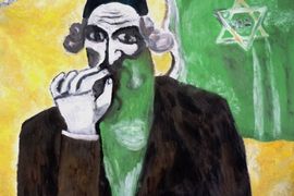 Прохорова Виктория, 15 лет, М.З. Шагал Раввин, б., гуашь, ДХШ №2, г. Липецк