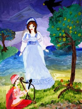 Андрихова Ольга, 12 лет, Сказка о царе Салтане, б., гуашь, ДШИ №6, г. Ульяновск