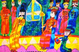 Глухова Дарья, 11 лет, Песня о купце Калашникове, б., воск.мел., ДШИ, с. Лузино, Омская обл.