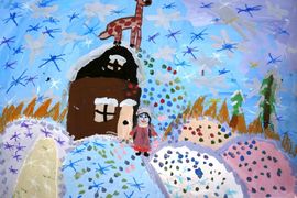 Нелепова Мария, 6 лет, Серебряное копытце, б., смеш.тех., ВОДХГ, г. Волгоград