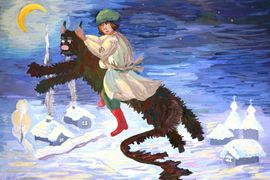 Сковородникова Полина, 13 лет, Вечера на хуторе близ Диканьки, б., гуашь, ДШИ №5, г. Ярославль