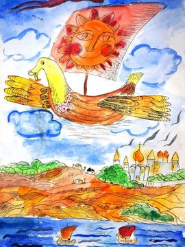 Солонин Николай, 12 лет, Летучий корабль, б., смеш.тех., ВОДХГ г. Волгоград