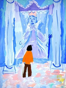 Наумова Варя, 8 лет, Снежная королева, б., гуашь, ДМЦ, г. Волгоград