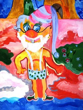 Белоусова Юля, 11 лет, Гном, б., гуашь, ВОДХГ, г. Волгоград