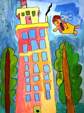 Савенков Елисей, 8 лет, Карлсон, б., смеш.тех., ВОДХГ, г. Волгоград