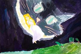 Словохотов Дима, 11 лет, Вот это улыбка!, б., гуашь, ВОДХГ, г. Волгоград