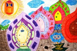Соколова Наташа, 11 лет, Деревня в будущем, б., смеш.тех., ЧИШ, г. Волгоград