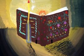 Тарыбаркина Мила, 14 лет, Сказочное чтение, б., гуашь, ВОДХГ, г. Волгоград