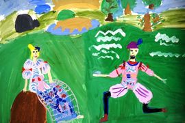 Числова Соня, 8 лет, Золушка, б., гуашь, ВОДХГ, г. Волгоград
