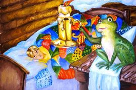 Варфоломеева Инна, 12 лет, Лягушка-Царевна, б., гуашь, ДХШ №1 им. Н.Шлеина, г. Кострома