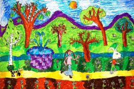 Васильева Лера, 8 лет, Алиса, б., смеш.техн., ВОДХГ, г. Волгоград