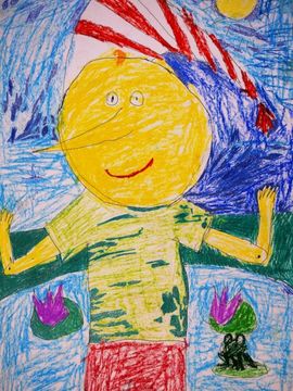 Щербакова Аалена, 10 лет, Буратино, б., смеш.тех., ВОДХГ, г. Волгоград