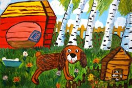 Сотникова Елизавета, 8 лет, Томка, б., гуашь, ДХШ, г. Волгодонск, Ростовская обл.