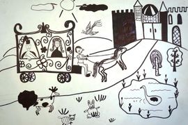 Галаган Анастасия, 9 лет, Кот в сапогах, б., маркеры, ВОДХГ, г. Волгоград