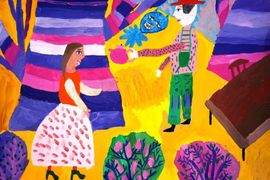 Глебов Данил, 10 лет, Алиса и Шляпник, б., гуашь, ВОДХГ, г. Волгоград