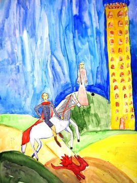 Грачева Марина, 9 лет, Рапунцель, б., смеш.тех., ВОДХГ, г. Волгоград