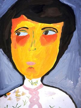 Ефремова Мария, 8 лет, Алиса, б., гуашь, ВОДХГ, г. Волгоград