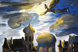 Житихина Ксения, 13 лет, Сказка Ночи, б., гуашь, ДШИ, г. Кяхта, респ. Бурятия